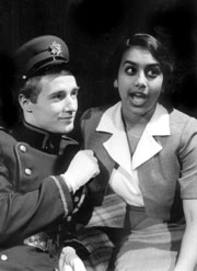 Cristopher Dyson and Glenda Braganza, two of the actors performing in the current Concordia Theatre student production, Faith, Hope and Charity.