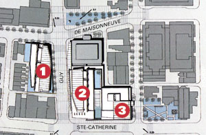 Map of Le Quartier Concordia