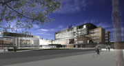 Artist's rendering of the new science complex at the Loyola Campus.