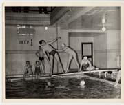 Students had use of the YMCA swimming pool.