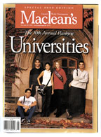 Photo of the Maclean's issue on universities