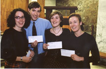 Photo of winning student journalists