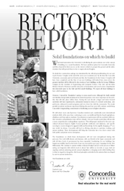 Rector's Report 2000-2001