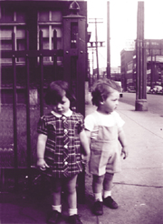 Children on a street corner