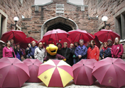 Concordians launch the Centraide campaign with the March of Umbrellas