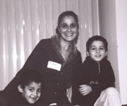 Asma Nemer and her two sons