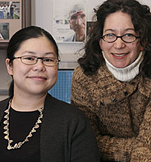 Photo of Karen Li and Natalie Phillips