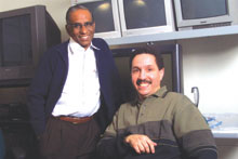 Photo of Prof. Thiruvengadam Radhakrishan and Ahmed Seffaha
