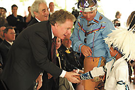Photo of Charest at opening