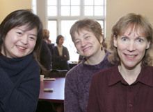 Left to right: Tomoko Matsuda, Cindy Wright-Paradis, J. Penney Burton 