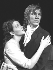 Student actors Esther Maloney and Christopher Cook