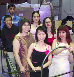 Left to right are Walter Chan, Danny Polifroni, Amanda Ceccarelli, Lisa Pensato, Winnie Yip, Dominique Simoneau-Ritchie and Armineh Farzaie.