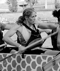 Kirsten Sutherland training at the Olympic basin. She competes with the national team this weekend.