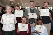 ENCS Staff Excellence Award winners Dainius Juras and Nella Fiorentino