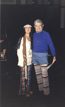 Cher, a.k.a. Lucie Frechette and Professor Emeritus of Engineering Hugh McQueen. 