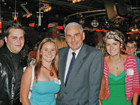 President Claude Lajeunesse and Quebec education minister Jean-Marc Fournier